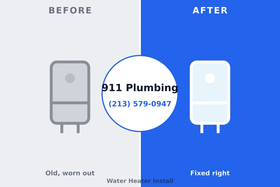 Before and after: plumbing company Hawthorne, NY